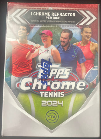 2024 Topps Chrome Tennis Value Blaster Box Factory Sealed