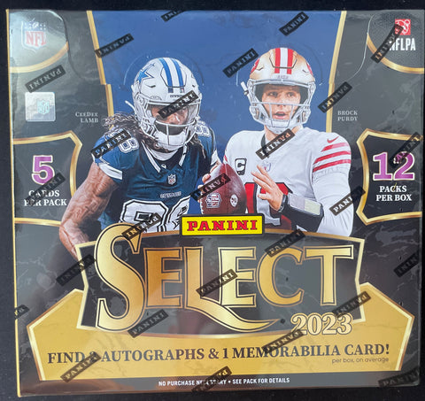 2023 Panini Select NFL Football Hobby Box Factory Sealed