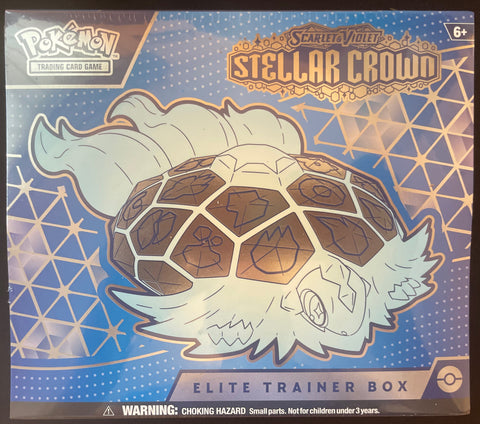 Pokemon TCG: Stellar Crown Elite Trainer Box : Scarlet & Violet: Factory Sealed