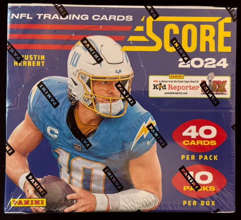 2024 Panini Score NFL Football Hobby Box 4 Autos, Factory Sealed