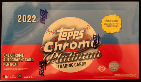 2022 Topps Chrome Platinum Anniversary Baseball Factory Sealed Hobby Box 1 Auto