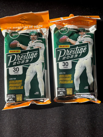 2023 Panini Prestige NFL Football Value Cello Box Factory Sealed Pack (2 pack)