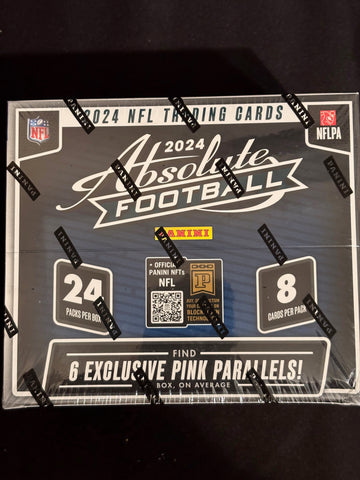 2024 Panini Absolute NFL American Football Cards Sealed Retail Box (24 Packs)