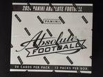 2024 Panini Absolute Football Fat Pack 12 Pack Box Factory Sealed (240 cards)