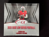 2025 Sage Football LOW Series Factory Sealed Hobby Box 16 Autographs