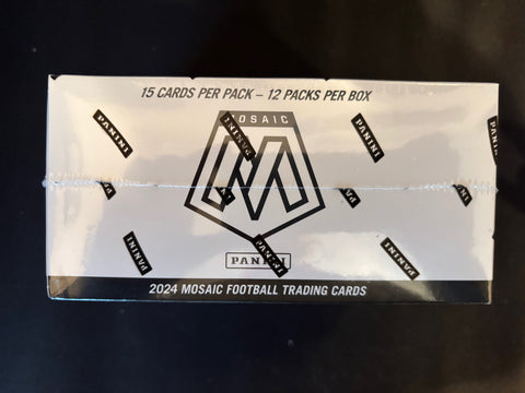 2024 PANINI MOSAIC NFL FOOTBALL FACTORY SEALED CELLO VALUE PACK BOX - 180 CARDS