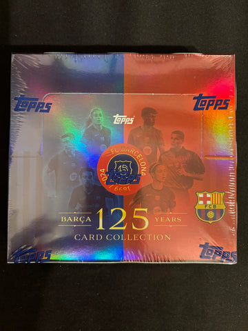 Topps FC Barcelona 125th Anniversary Hobby Box Factory Sealed